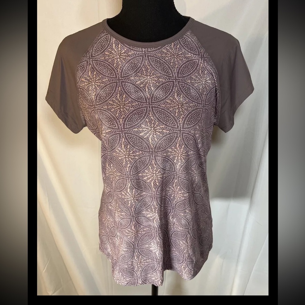 CARVE DESIGNS Women’s Athletic Purple Short Sleeve Shirt Sz:LG